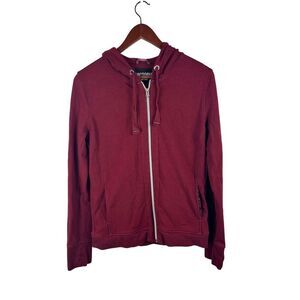 Victoria's Secret Sport Women's Zip-Up Hoodie Burgundy Size XS